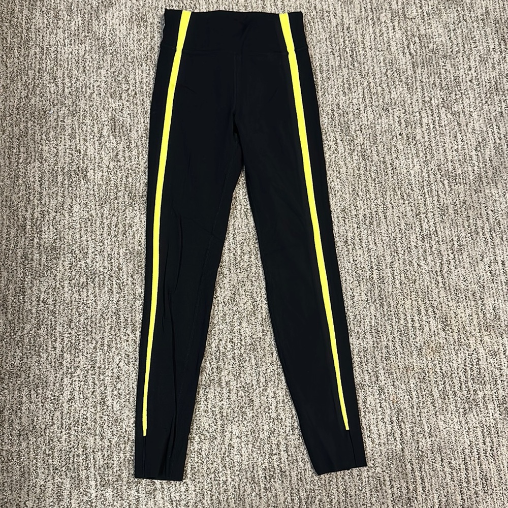 Zyia Black Neon Tape Luxe Hi-Rise 7/8 24”